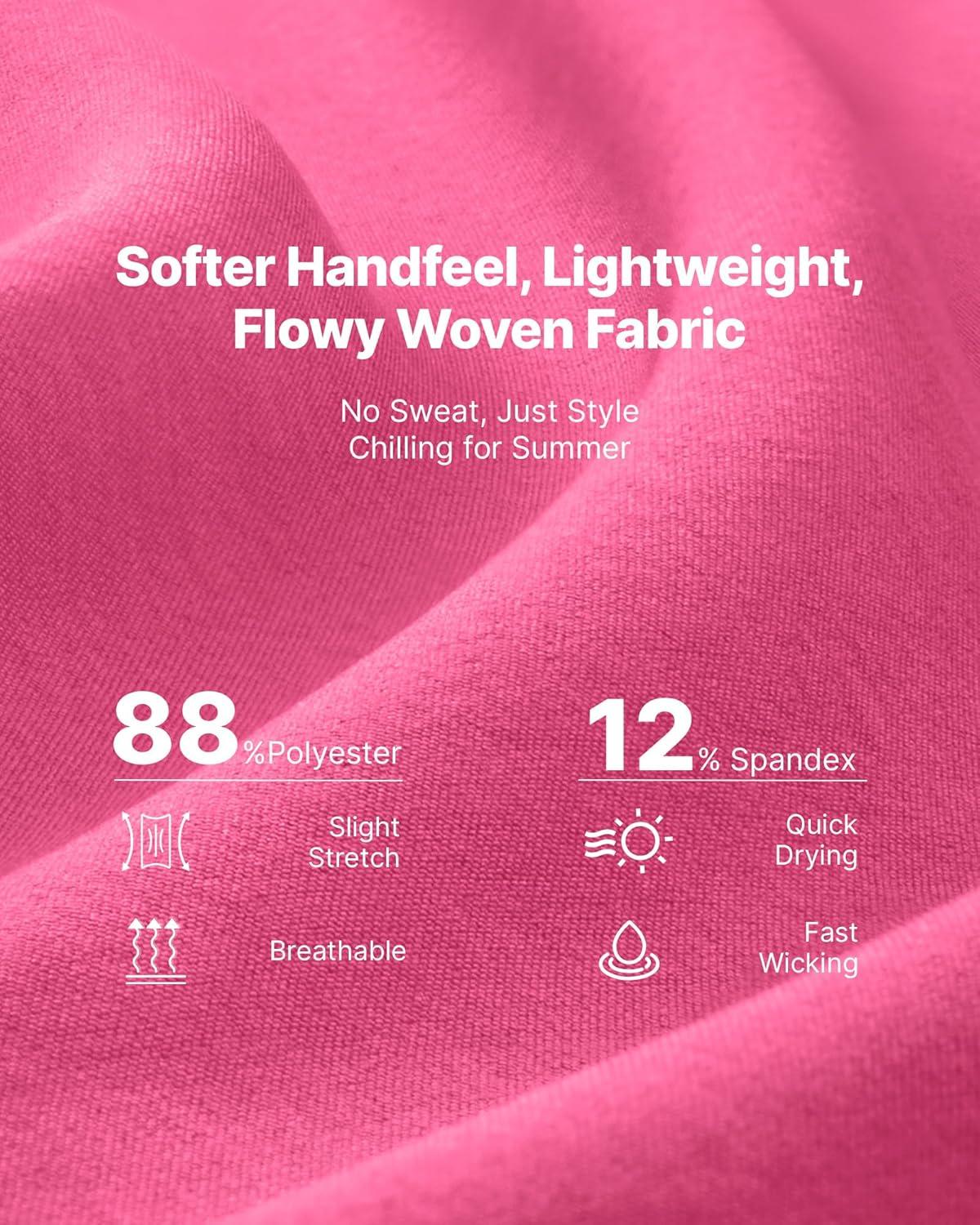imageG4Free A Line Golf Skirts for Women 15 Elastic High Waisted Tennis Skorts Soft Casual Athletic Inner Shorts 4 PocketsRose Pink