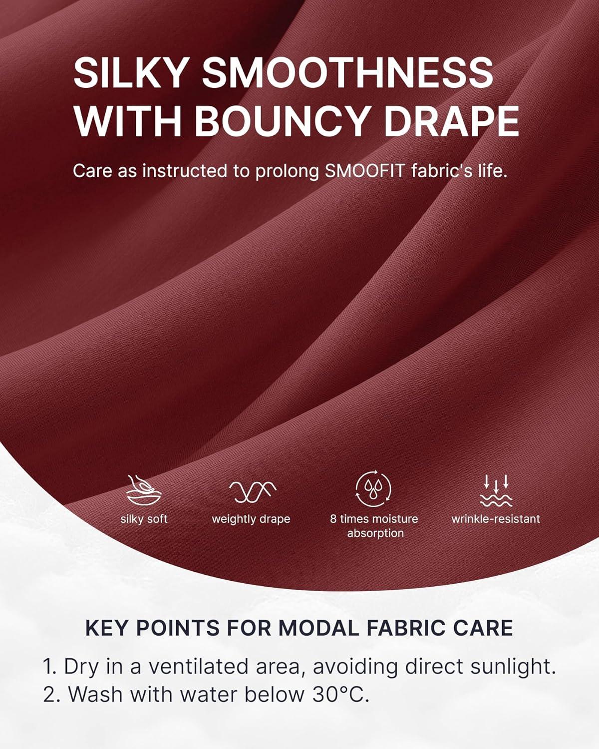 imageG4Free Athletic Shorts for Women Shockcord Sweat Shorts Summer Casual Lounge Shorts with Pockets Smoofit Modal SoftDark Burgundy