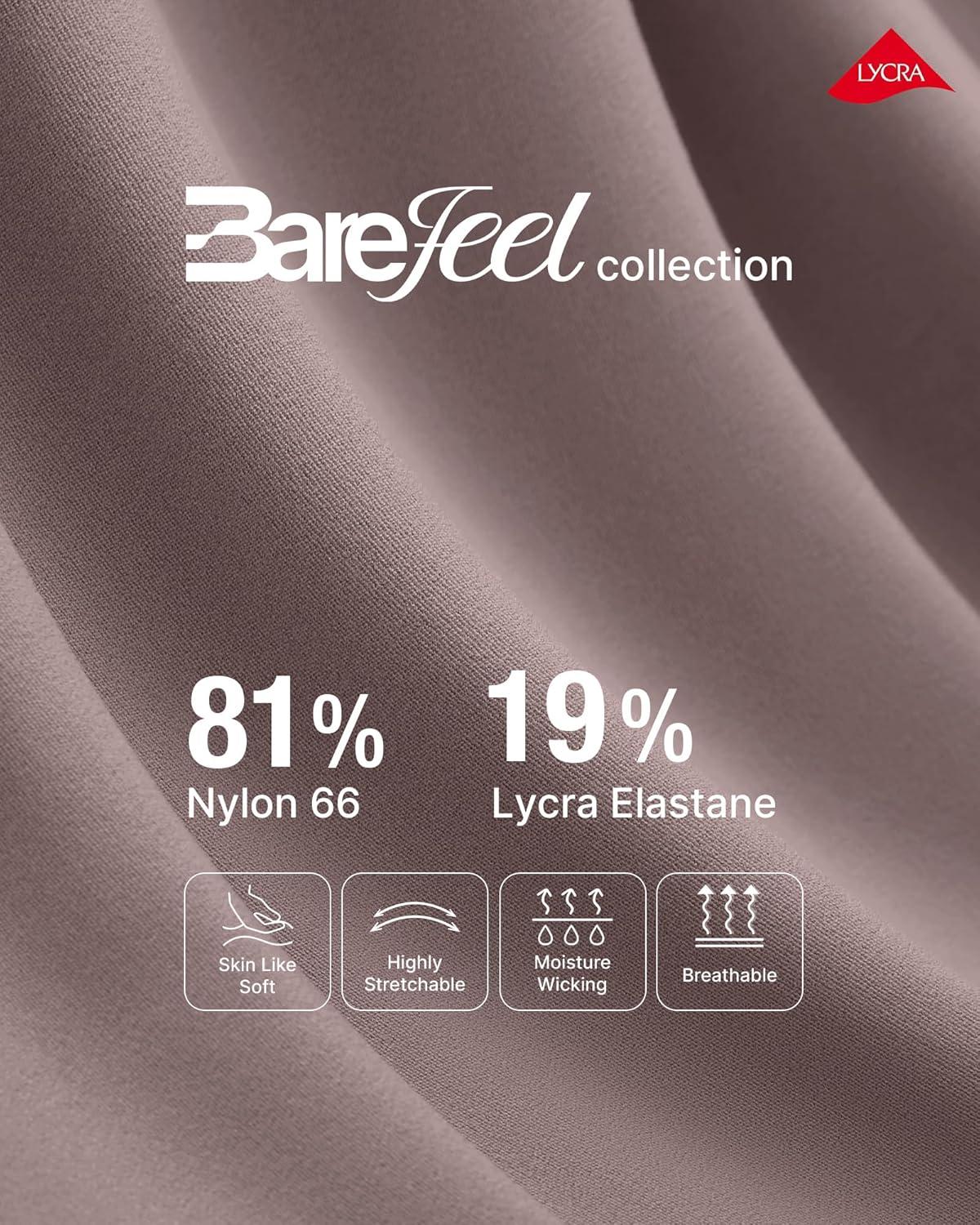 imageG4Free BareFeel High Stretch Wide Leg Pants for Women Soft Comfy Casual Yoga Pants with Pockets PetiteRegularTallTaupe
