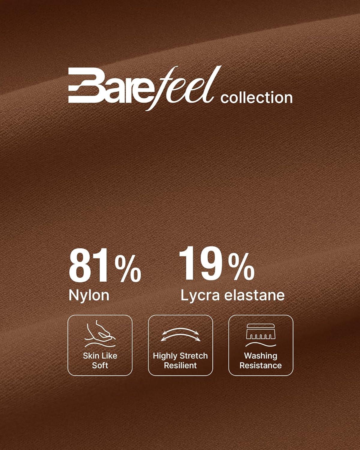imageG4Free BareFeel High Stretch Wide Leg Pants for Women Soft High Waisted Pleated Casual Pants with Pockets 28quot30quot32quotDark Coffee