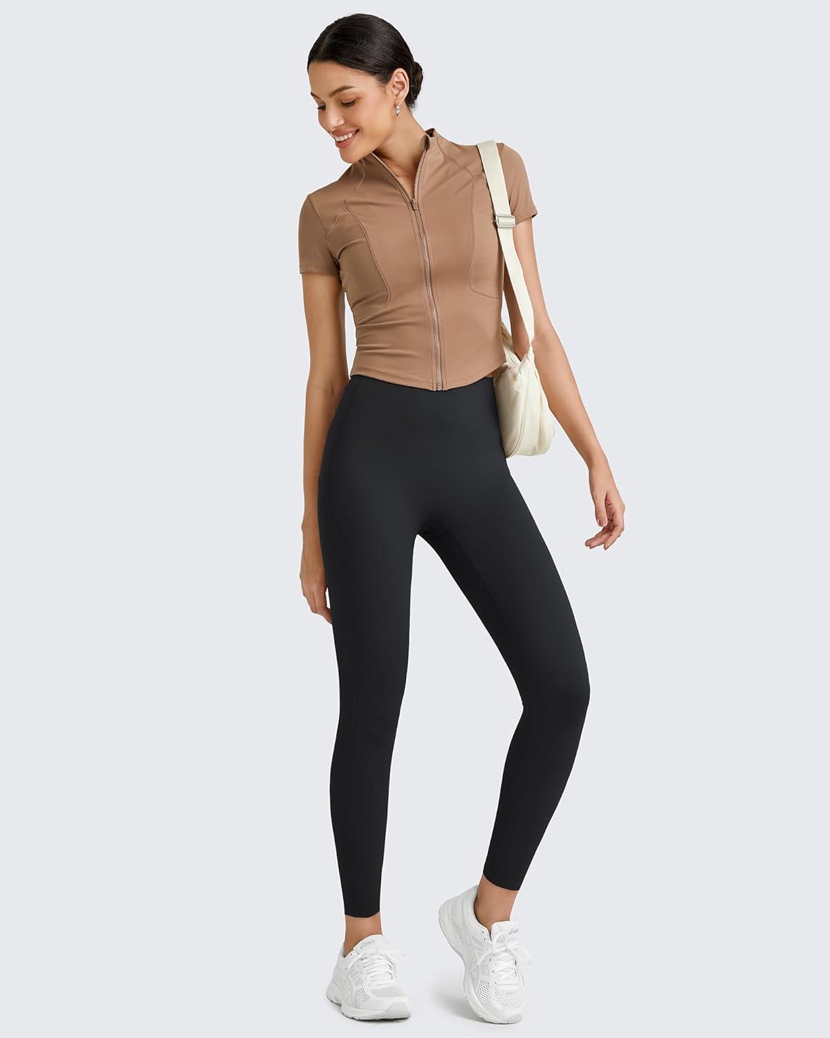 imageG4Free BareFeel High Waisted ClassicSeamless Lounge Leggings Soft Workout Yoga Pants for Women with Pockets 20quot25quot27quot29quotBlackseamless