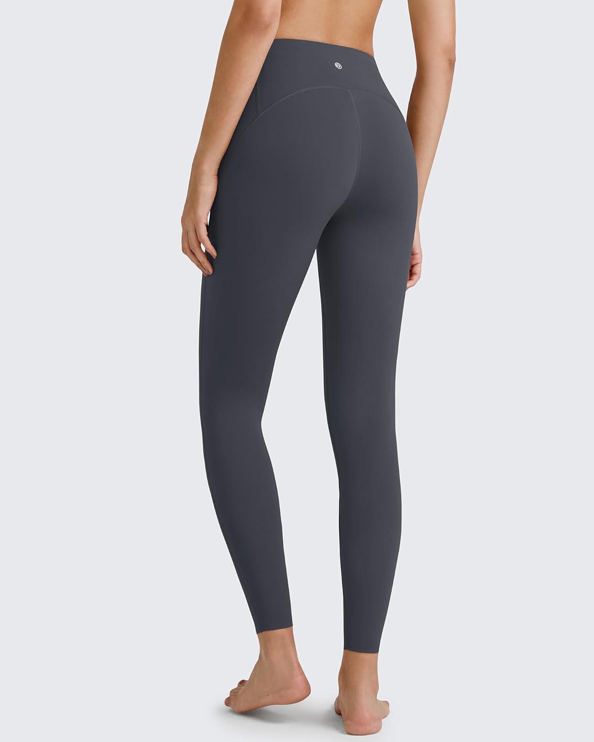 imageG4Free BareFeel High Waisted ClassicSeamless Lounge Leggings Soft Workout Yoga Pants for Women with Pockets 20quot25quot27quot29quotDeep Greyseamless