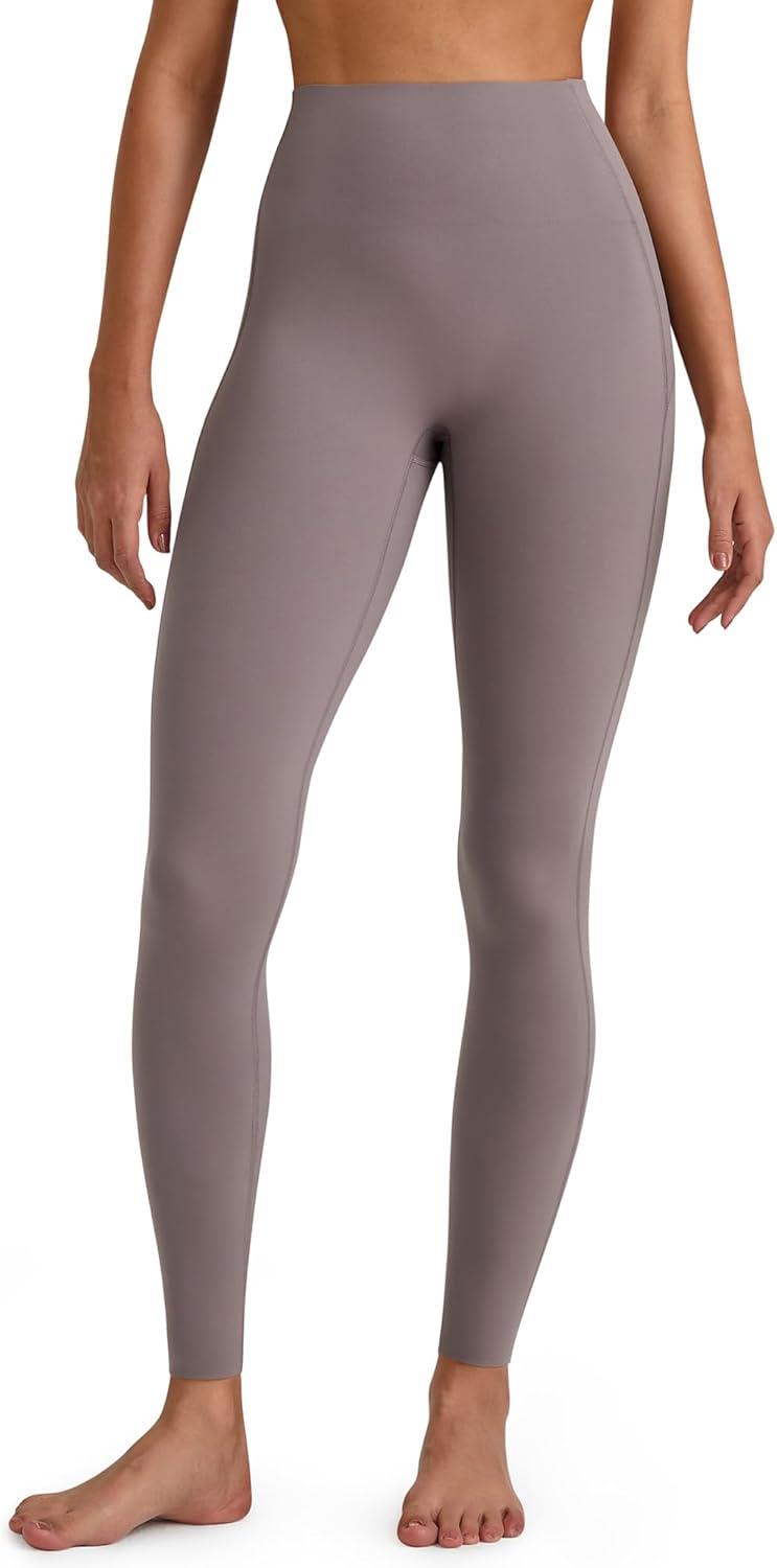 imageG4Free BareFeel High Waisted ClassicSeamless Lounge Leggings Soft Workout Yoga Pants for Women with Pockets 20quot25quot27quot29quotTaupeseamless
