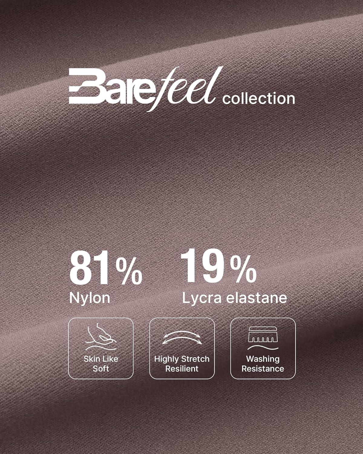 imageG4Free BareFeel Maternity Dress Yoga Pants with Pockets Over The Belly Stretchy Work Slack Pregnancy Wide Leg Casual TrousersTaupe