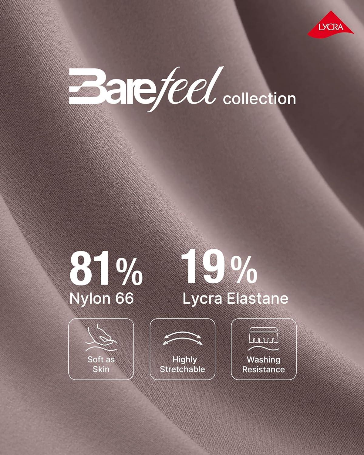 imageG4Free BareFeel Maternity Flare Leggings with Pockets Over The Belly Yoga Pregnancy Casual Dress Pants for WorkTaupe