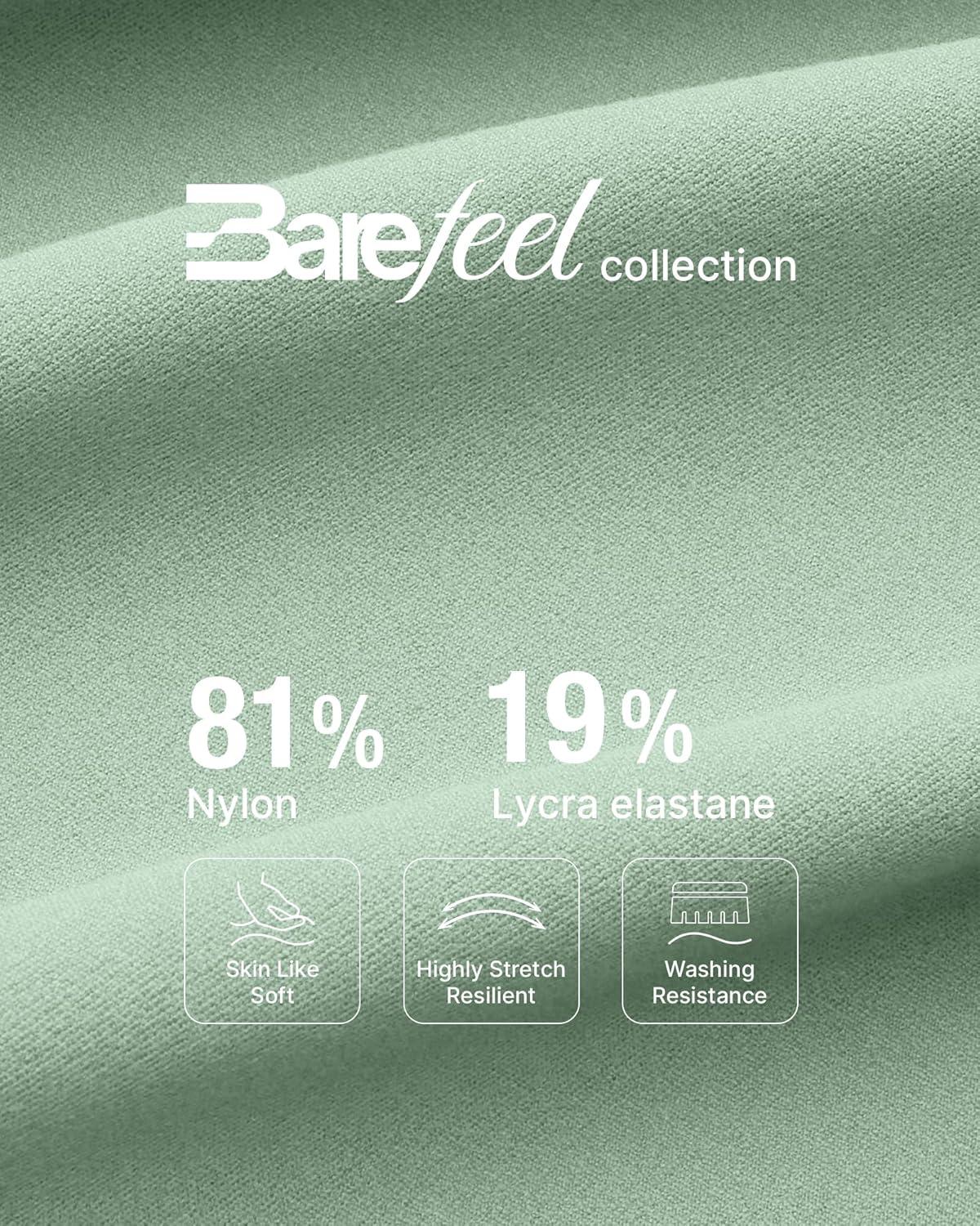 imageG4Free BareFeel Maternity Racerback Tank Tops with Built in Bra Ruched Sleeveless Square Neck Pregnancy Yoga Workout ShirtsBean Green