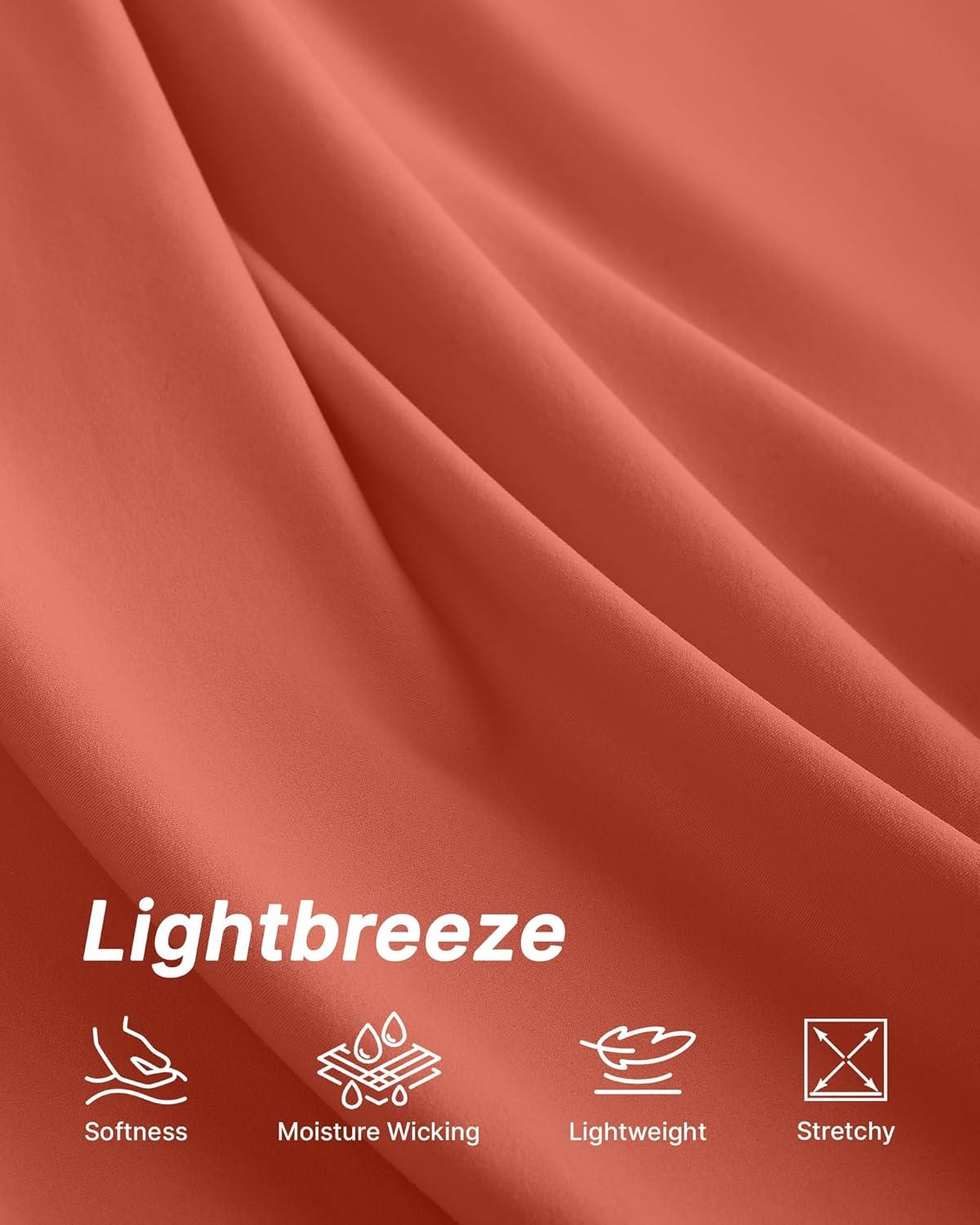 imageG4Free Lightbreeze Womens Workout Tops Batwing Sleeve Tees Loose Fit Athletic Gym Shirts Basic Yoga Tshirts Casual SummerBurnt Orange