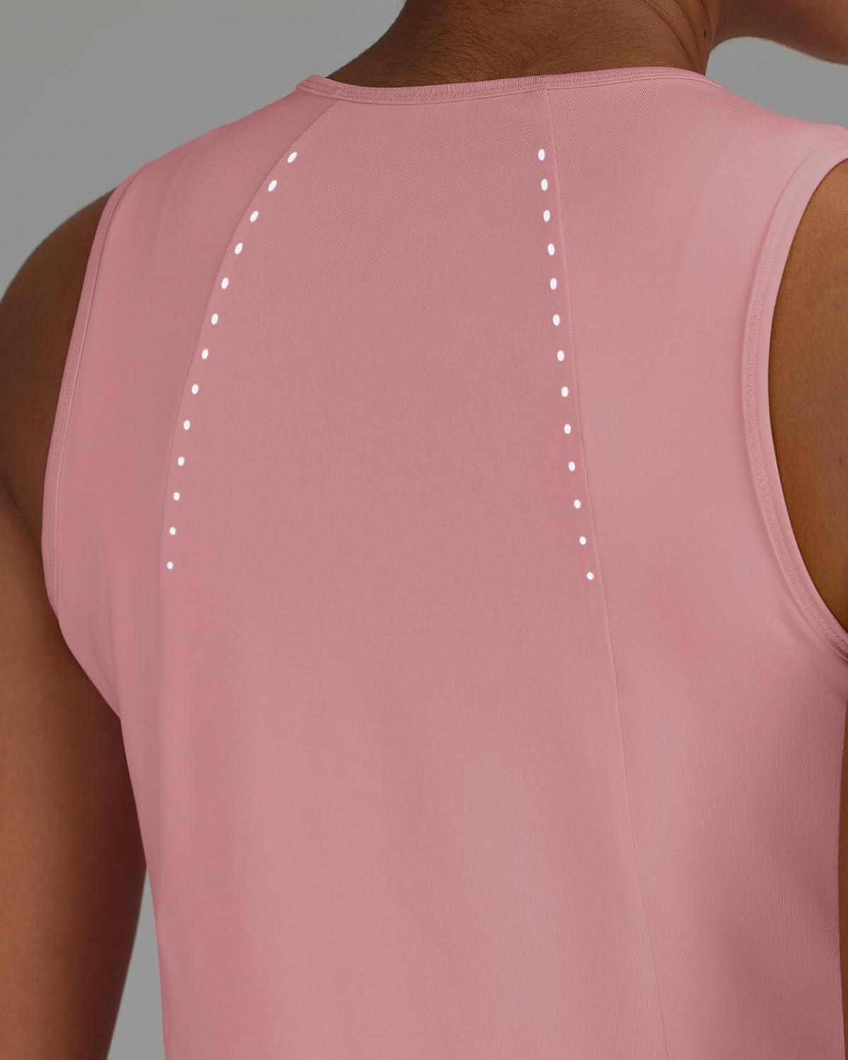 imageG4Free Lightweight Workout Tank Tops for Women Fast Dry Athletic Gym Crop Top Sleeveless Running ShirtsPink