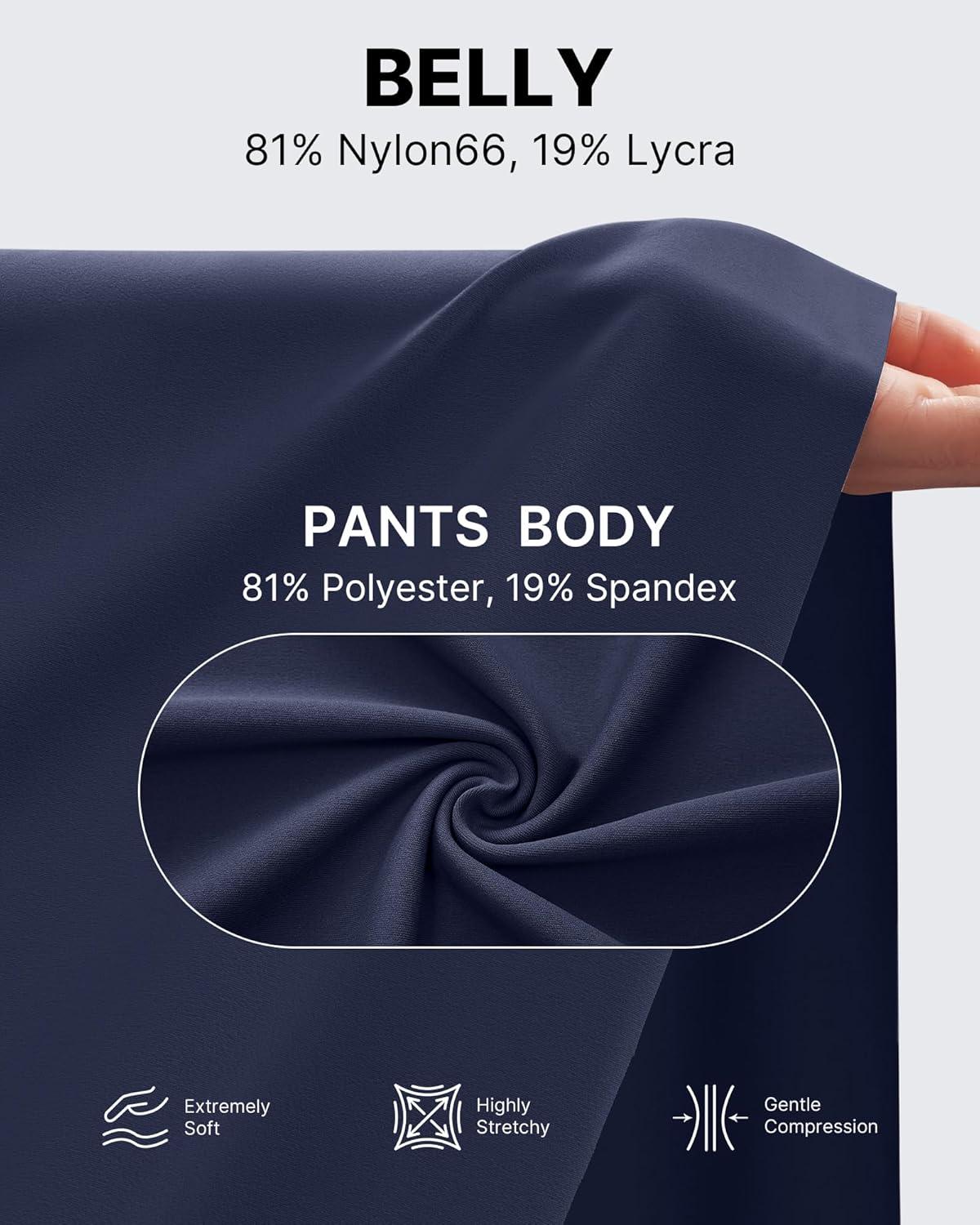 imageG4Free Maternity Athletic Shorts with Pockets Over The Belly Stretchy Workout Pants Pregnancy Wide Leg Bermuda CasualRoyal Blue