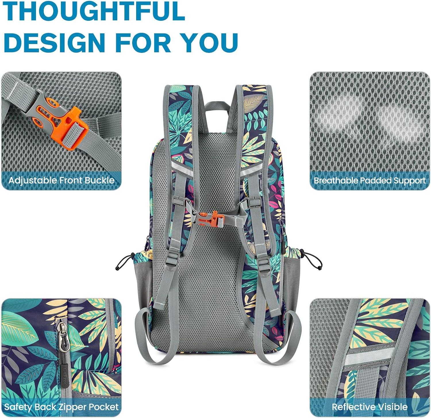 imageG4Free Pickleball Bag Pickleball Backpack for Women and Men Padel Bag Fits 2 to 4 Paddles Gifts for Pickleball LoversBlue Leaf