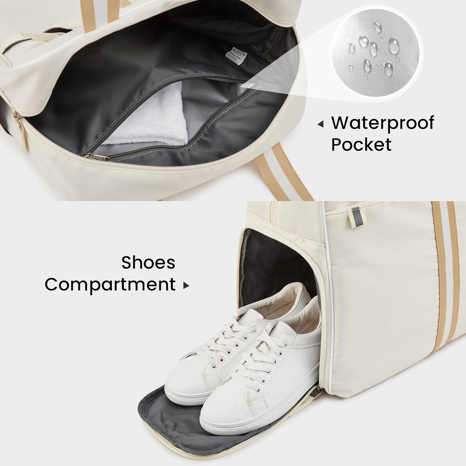 imageG4Free Pickleball Bag Pickleball Bag Tote for Women and MenIvory