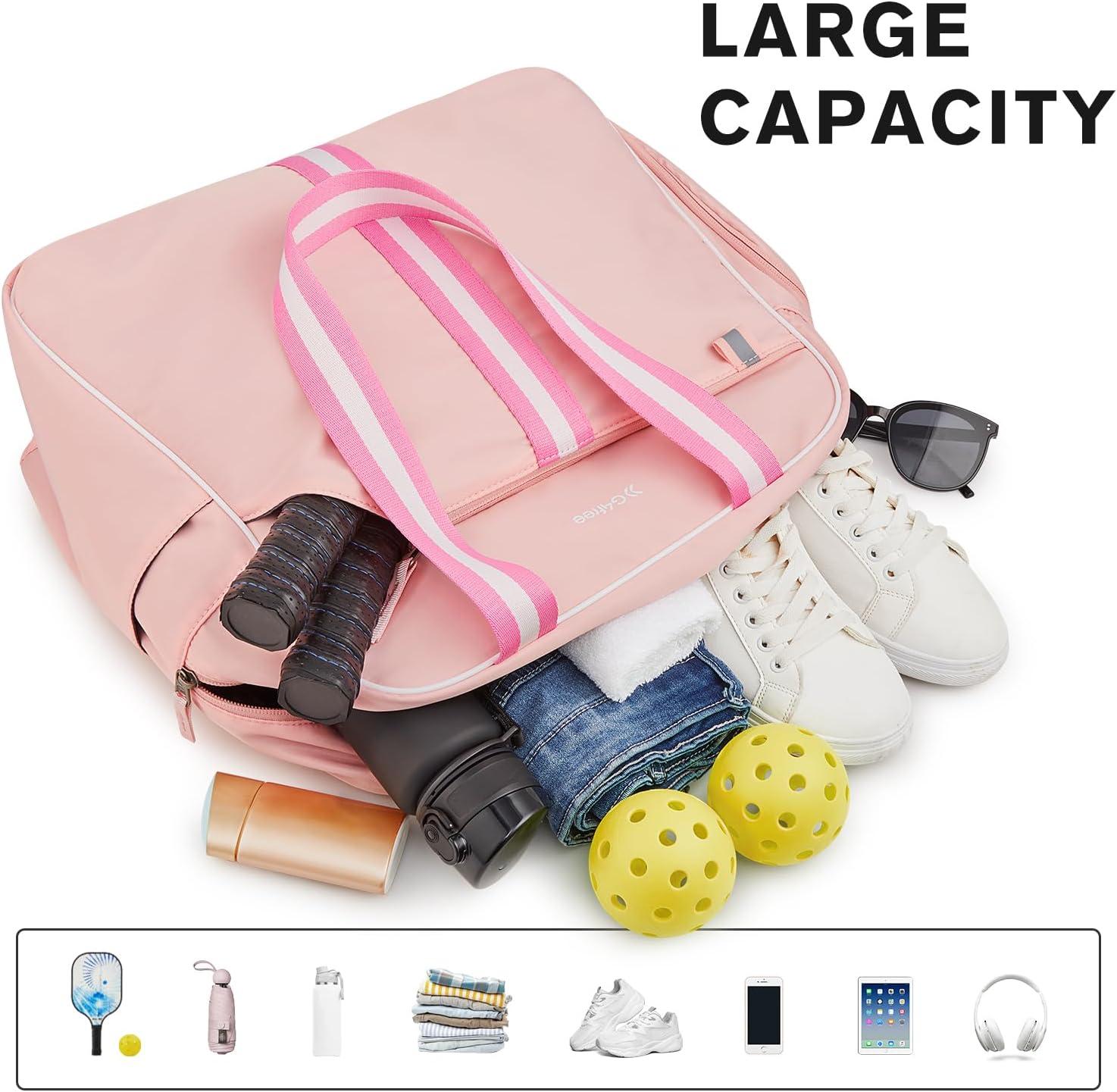 imageG4Free Pickleball Bag Pickleball Bag Tote for Women and MenPink