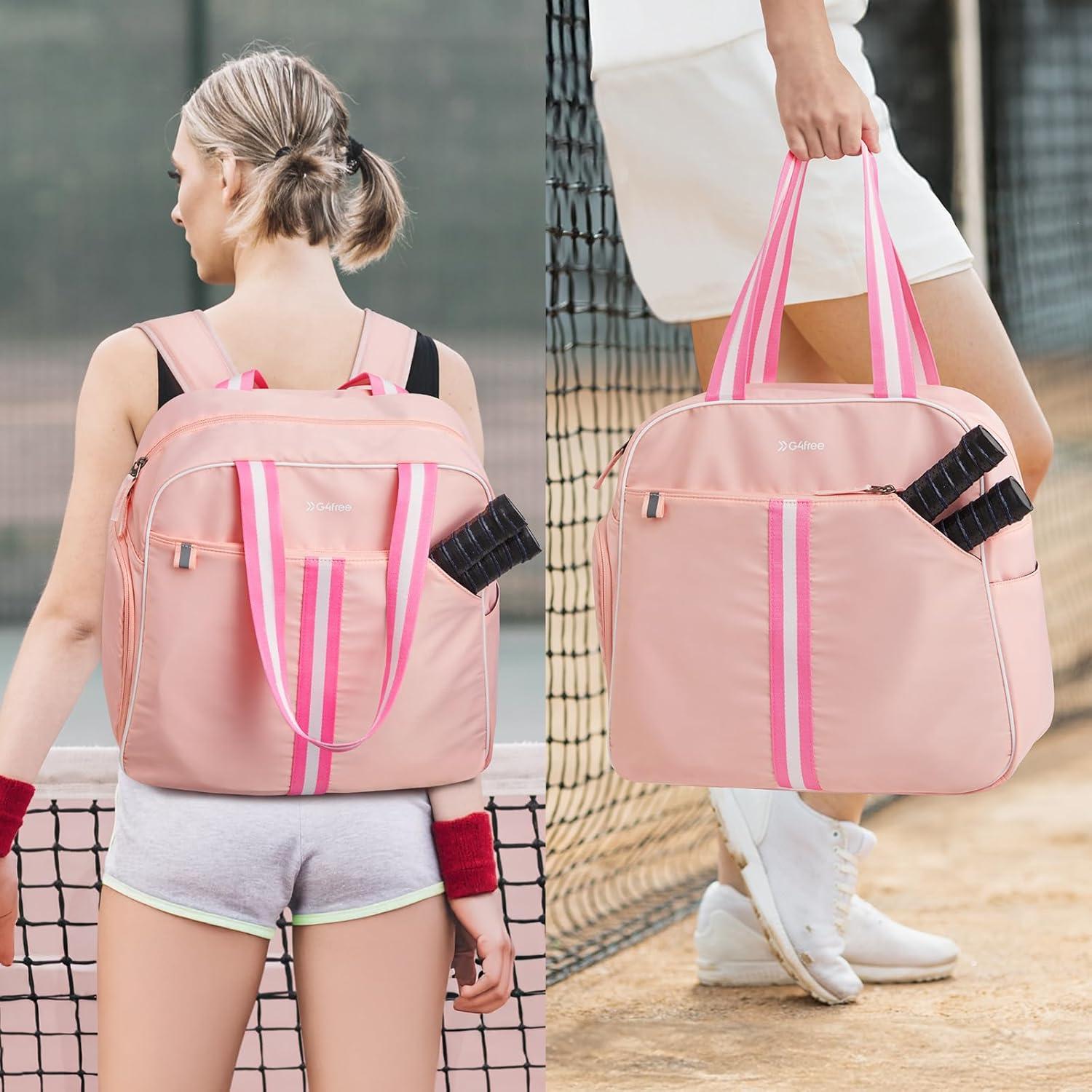 imageG4Free Pickleball Bag Pickleball Bag Tote for Women and MenPink