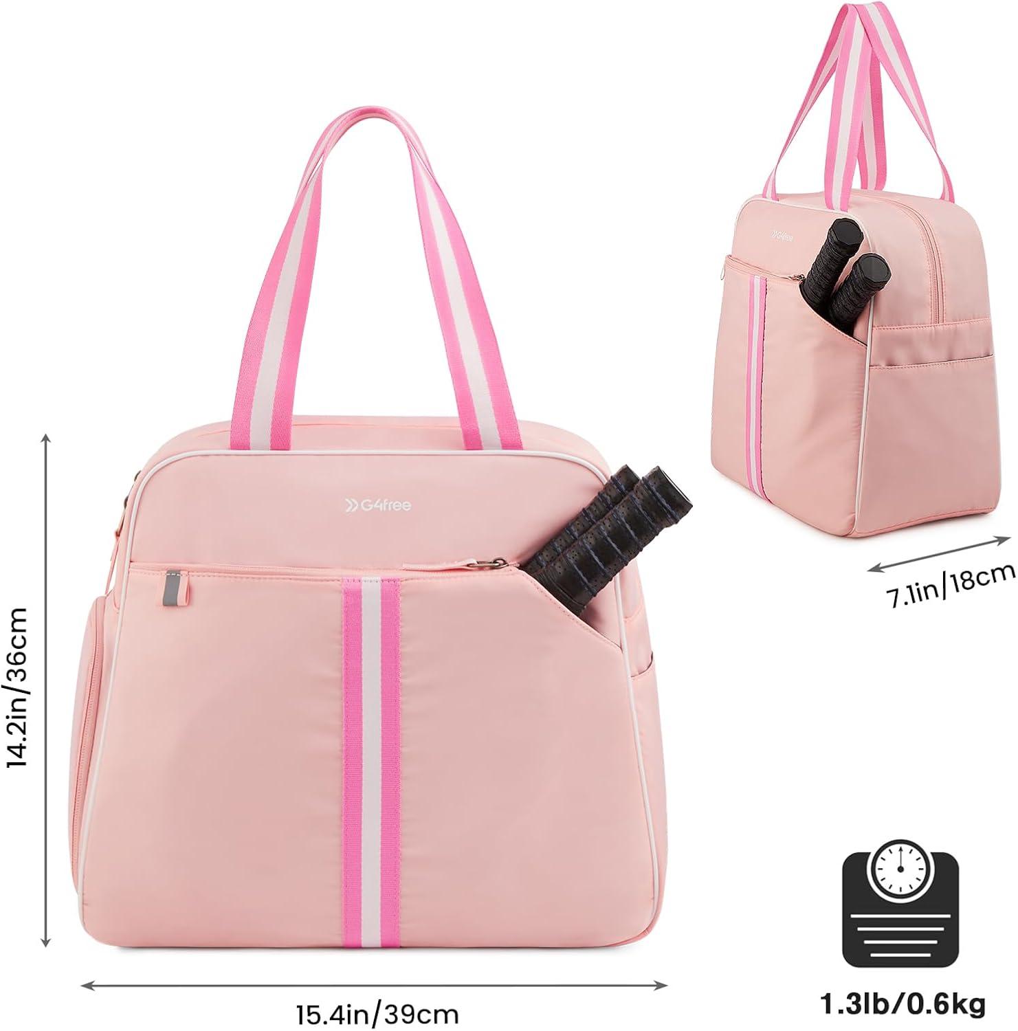 imageG4Free Pickleball Bag Pickleball Bag Tote for Women and MenPink
