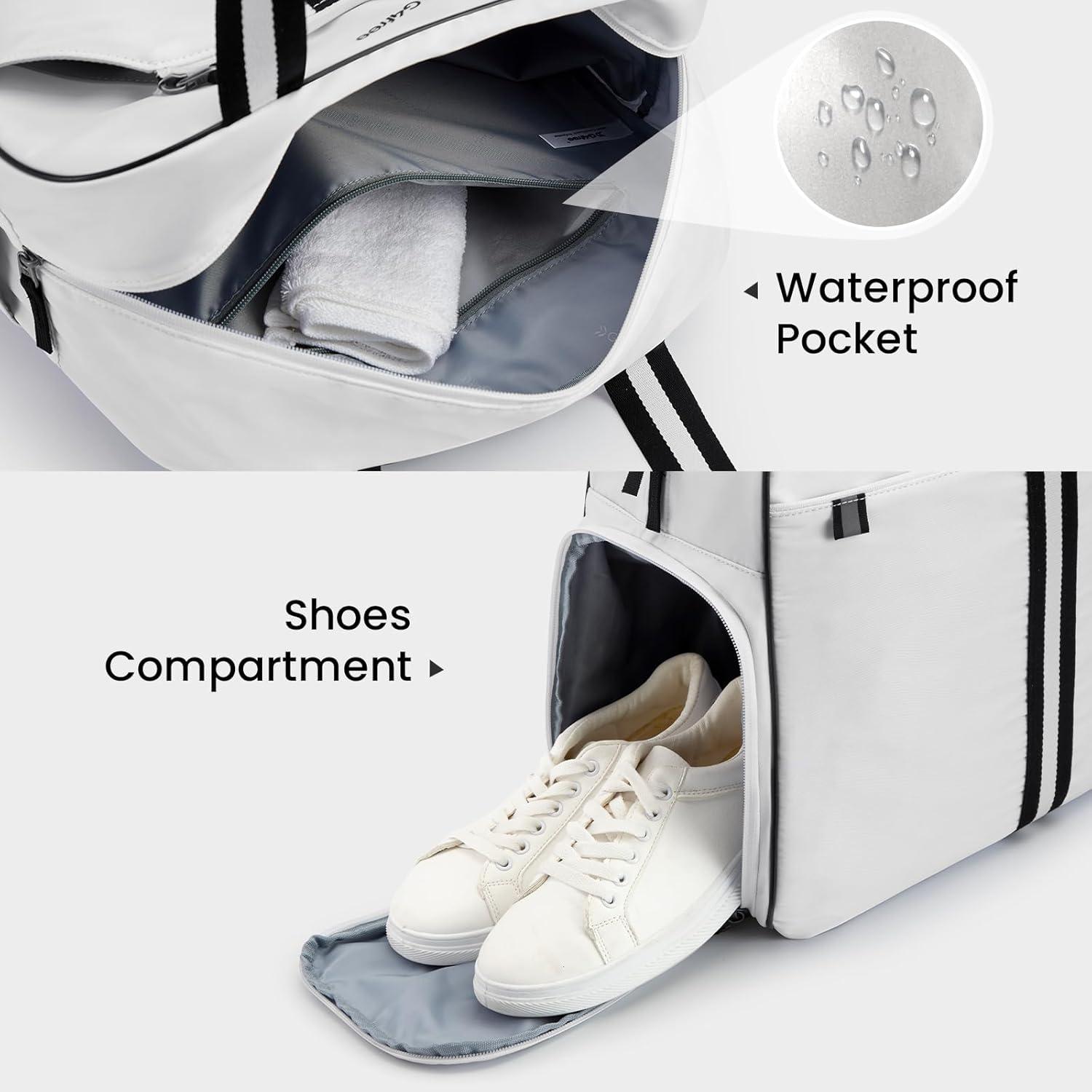 imageG4Free Pickleball Bag Pickleball Bag Tote for Women and MenWhite