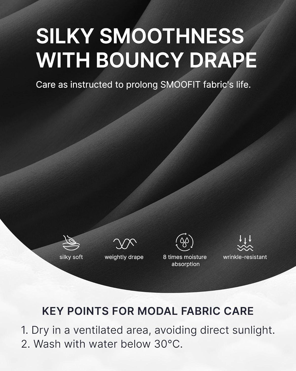 imageG4Free Smoofit Modal Soft Sweat Shorts for Women High Waist Athletic Shorts for Summer Casual Relaxed with PocketsBlack