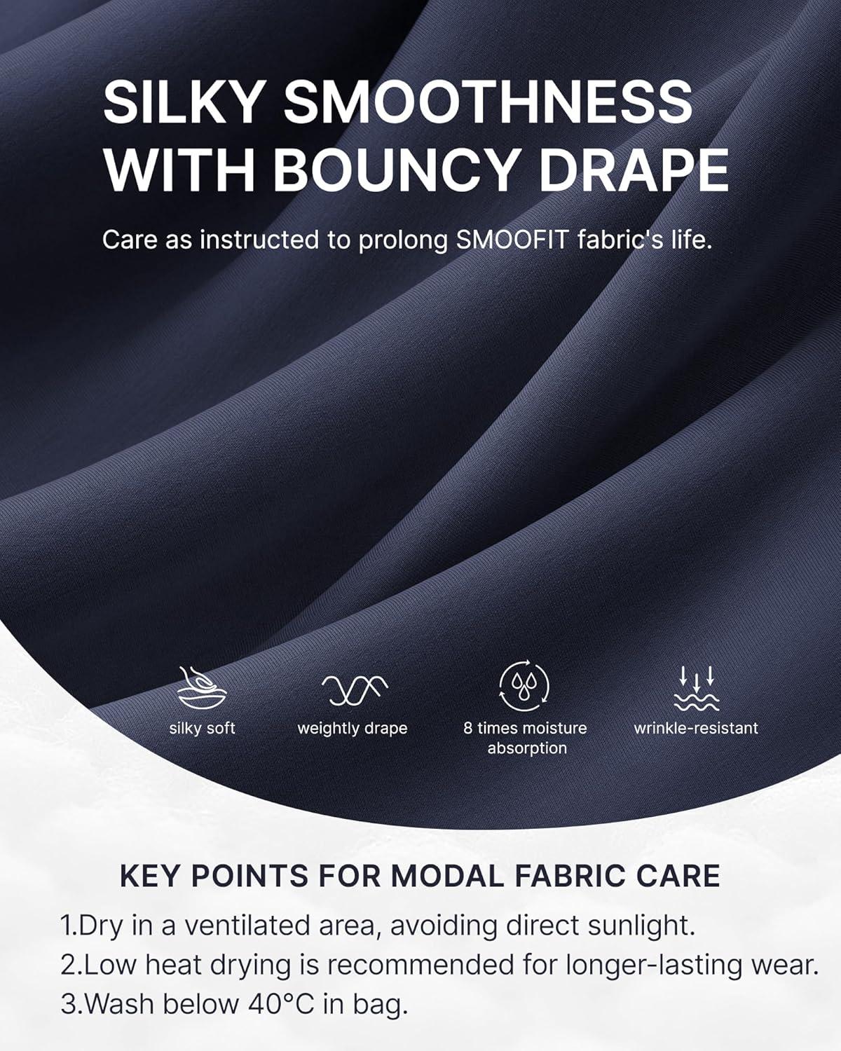 imageG4Free Smoofit Modal Soft Wide Leg Sweatpants for Women High Waisted Casual Lounge Travel Pants with PocketsDark Blue
