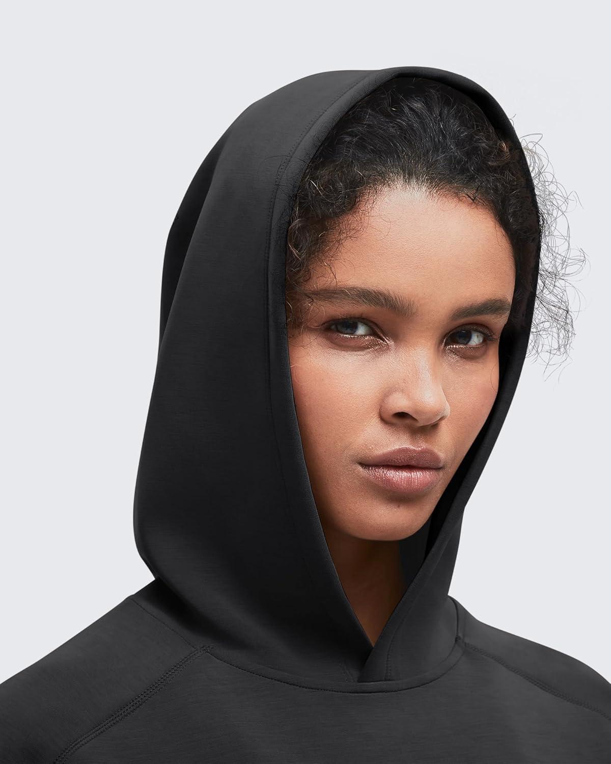 imageG4Free Smoofit Modal Soft Womens Fashion Hoodies Casual Pullover Long Sleeve Sweatshirts with Kangaroo PocketBlack