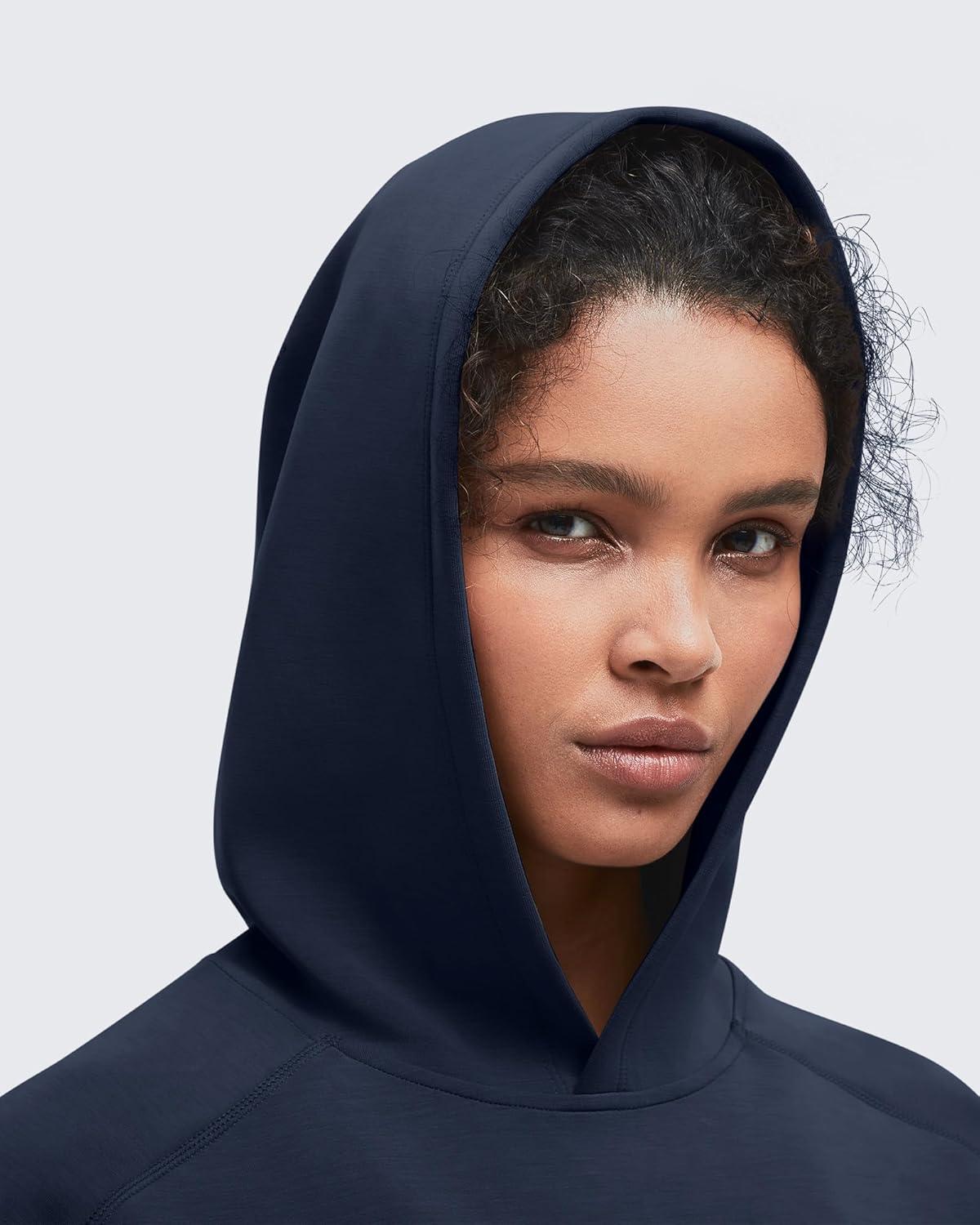 imageG4Free Smoofit Modal Soft Womens Fashion Hoodies Casual Pullover Long Sleeve Sweatshirts with Kangaroo PocketDark Navy
