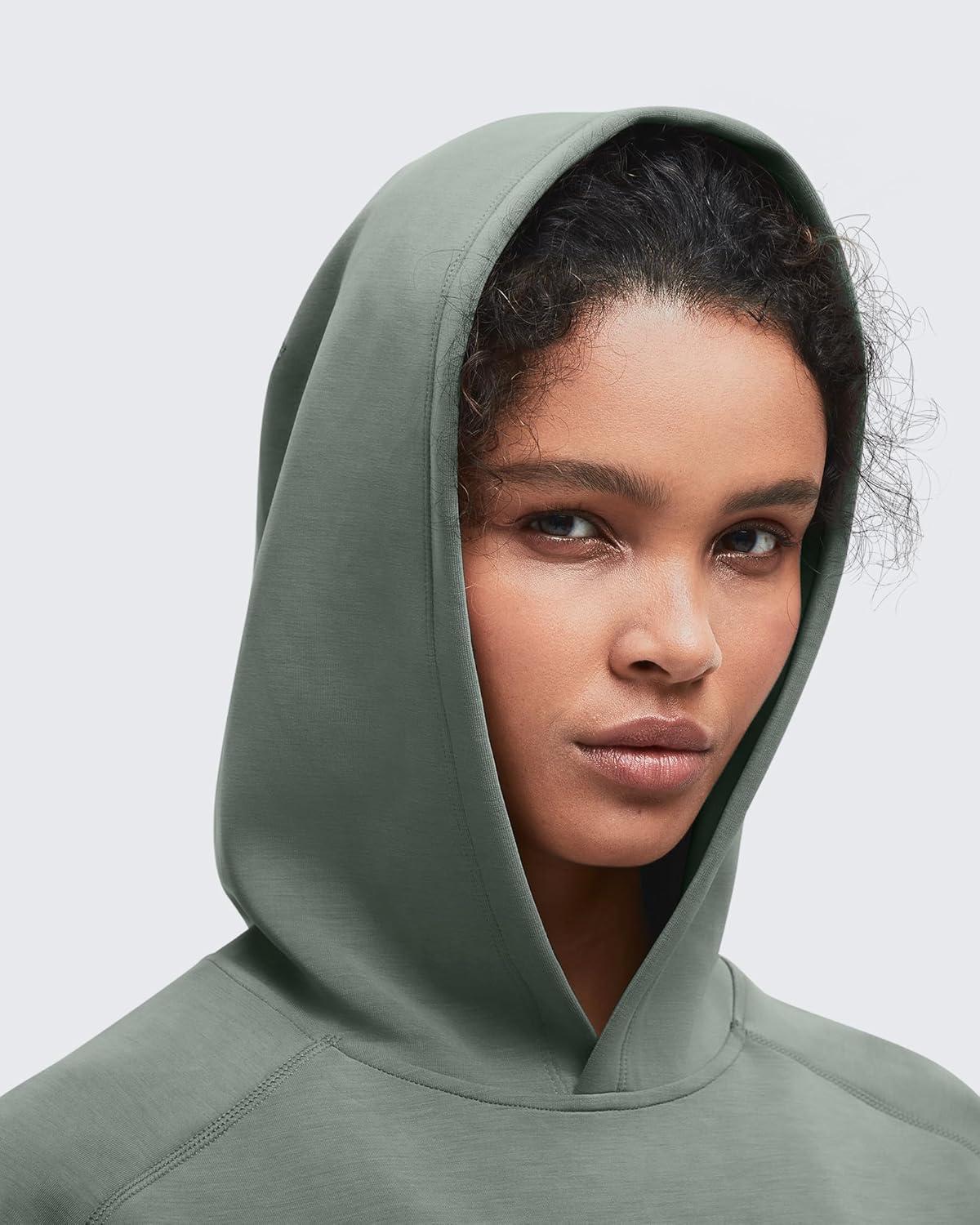 imageG4Free Smoofit Modal Soft Womens Fashion Hoodies Casual Pullover Long Sleeve Sweatshirts with Kangaroo PocketGray Sage