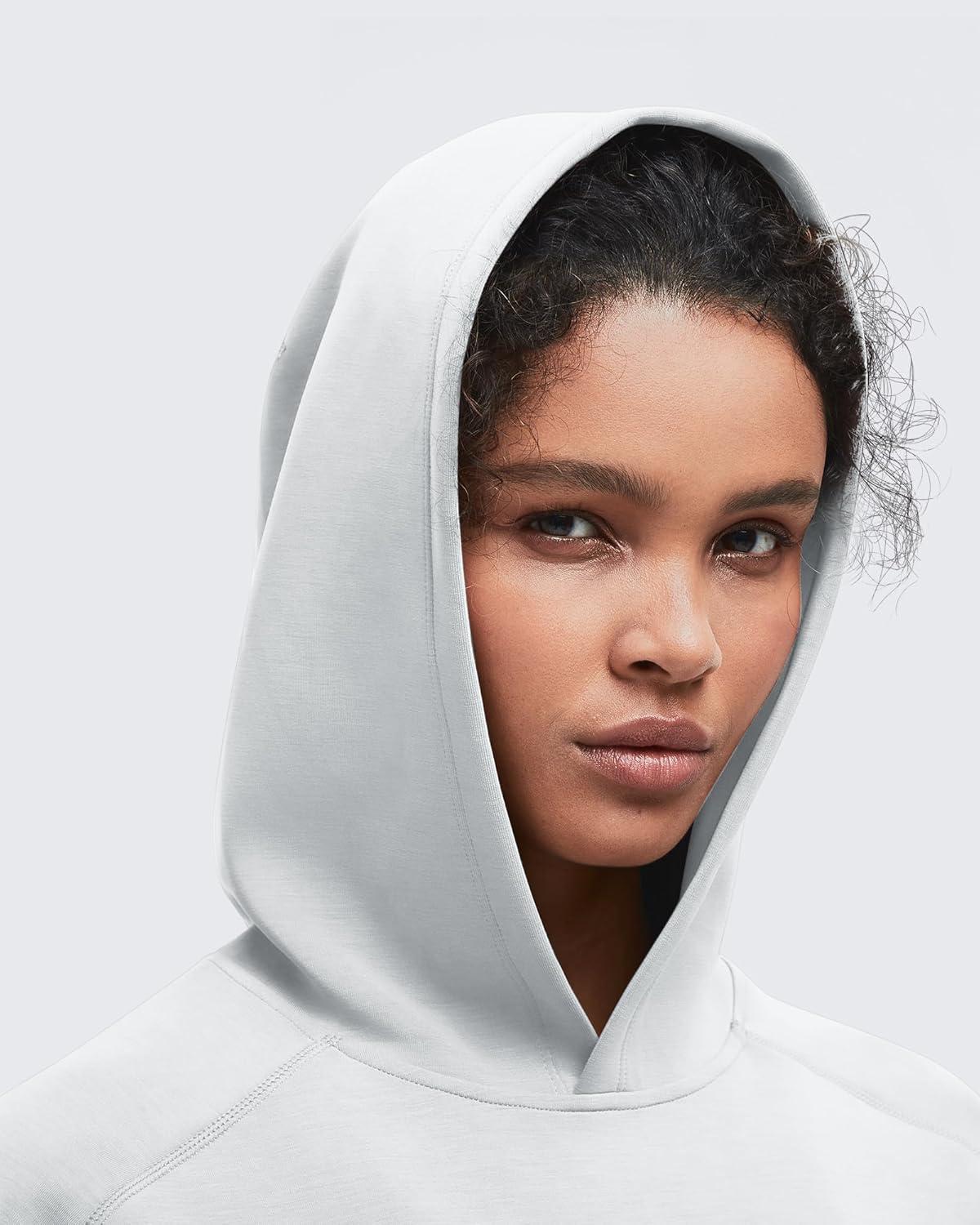 imageG4Free Smoofit Modal Soft Womens Fashion Hoodies Casual Pullover Long Sleeve Sweatshirts with Kangaroo PocketLight Gray