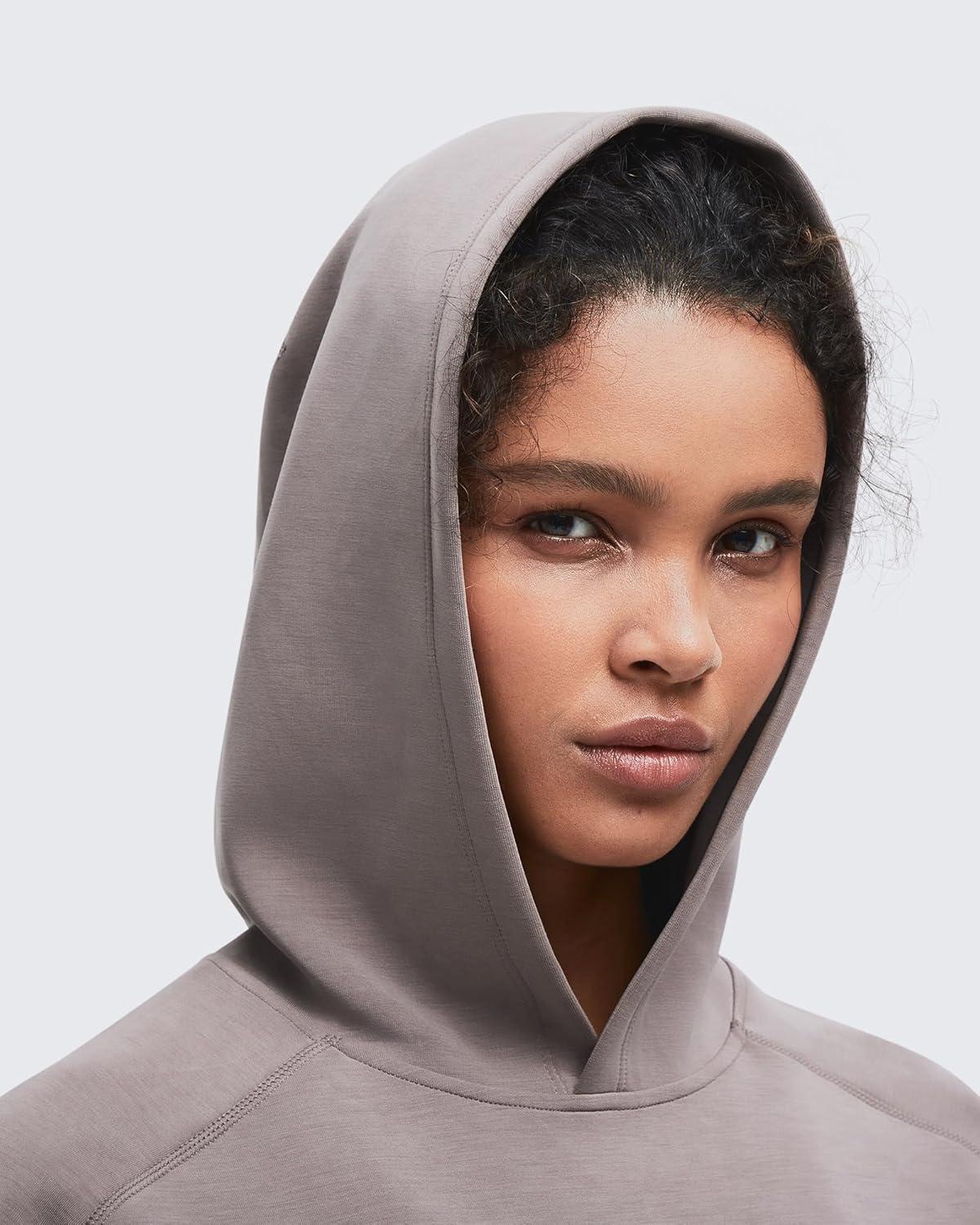 imageG4Free Smoofit Modal Soft Womens Fashion Hoodies Casual Pullover Long Sleeve Sweatshirts with Kangaroo PocketTaupe