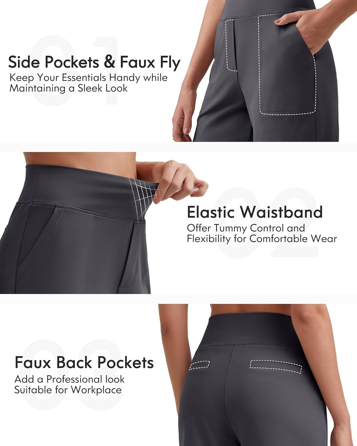 imageG4Free Womens 5 Athletic Shorts High Waisted Running Yoga Shorts Summer Casual Shorts with PocketsDark Grey