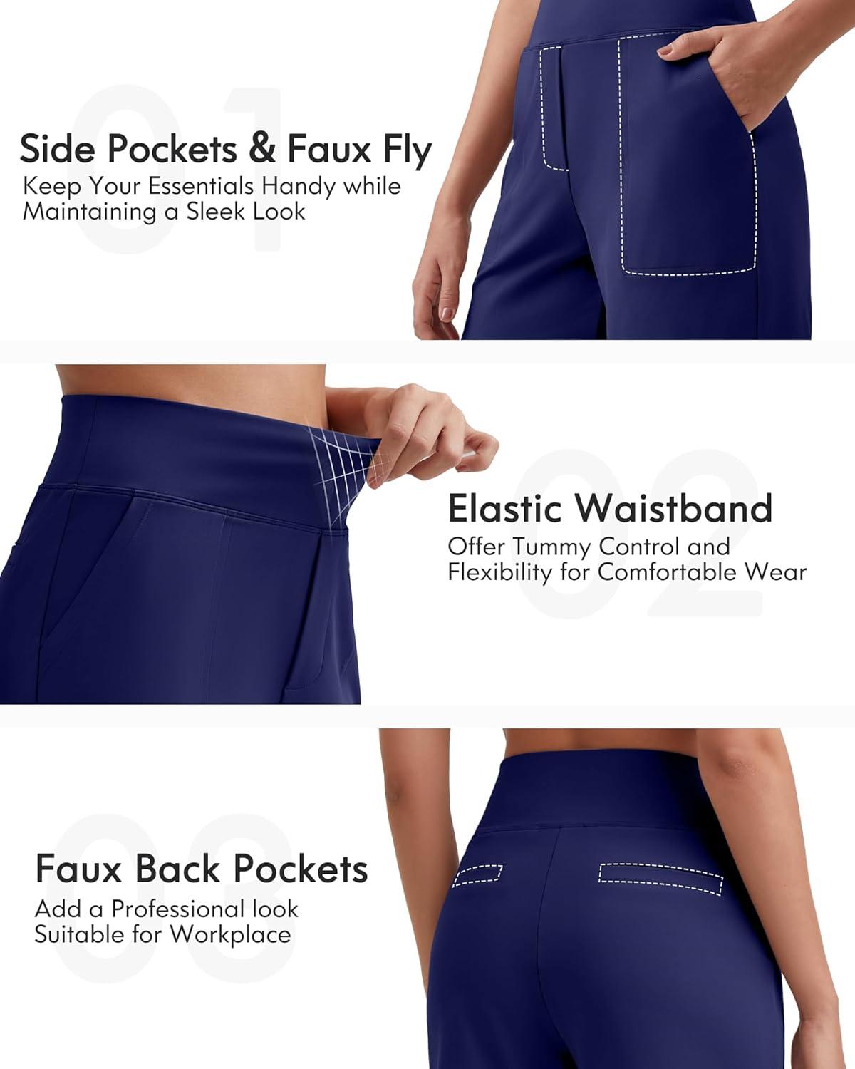 imageG4Free Womens 5 Athletic Shorts High Waisted Running Yoga Shorts Summer Casual Shorts with PocketsRoyal Blue