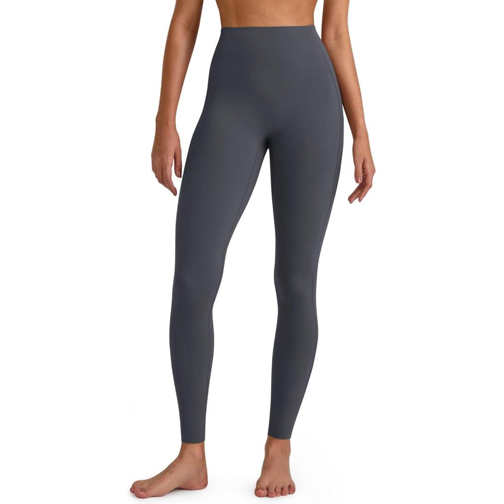 imageG4Free BareFeel High Waisted ClassicSeamless Lounge Leggings Soft Workout Yoga Pants for Women with Pockets 20quot25quot27quot29quotDark Grayseamless