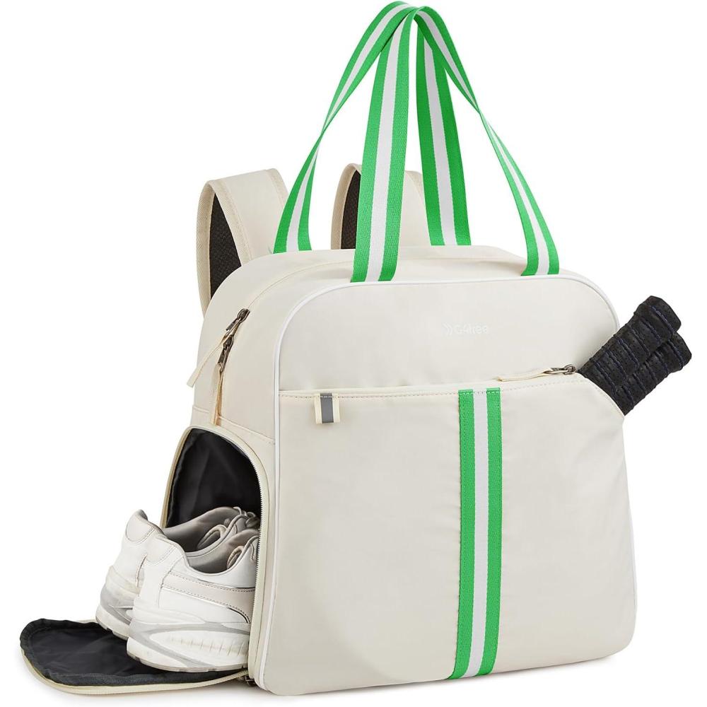 imageG4Free Pickleball Bag Pickleball Bag Tote for Women and Menivory  Green