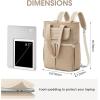 imageG4Free 2 in 1 Slim Tote Backpack 15quot Laptop Backpack Work Daypack for WomenKhaki