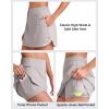 imageG4Free A Line Golf Skirts for Women 15 Elastic High Waisted Tennis Skorts Soft Casual Athletic Inner Shorts 4 PocketsLight Gray