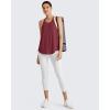 imageG4Free Athletic Tank Tops for Women Lightweight Muscle Workout Gym Tops Fast Dry YBack Loose Fit Running ShirtsBurgundy