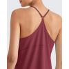 imageG4Free Athletic Tank Tops for Women Lightweight Muscle Workout Gym Tops Fast Dry YBack Loose Fit Running ShirtsBurgundy