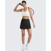 imageG4Free BareFeel 15quot Tennis Skirts for Women High Waisted A Line Casual Athletic Golf Skorts Inner Shorts with 2 PocketsBlack