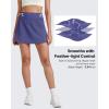 imageG4Free BareFeel 15quot Tennis Skirts for Women High Waisted A Line Casual Athletic Golf Skorts Inner Shorts with 2 PocketsDusky Purple