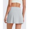 imageG4Free BareFeel 15quot Tennis Skirts for Women High Waisted A Line Casual Athletic Golf Skorts Inner Shorts with 2 PocketsGrey