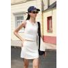 imageG4Free BareFeel 15quot Tennis Skirts for Women High Waisted A Line Casual Athletic Golf Skorts Inner Shorts with 2 PocketsWhite