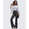 imageG4Free BareFeel Flare Yoga Pants Women High Waisted Bootcut Leggings with Pockets Dress Work Pant PetiteRegularTallBlack