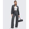 imageG4Free BareFeel High Stretch Wide Leg Pants for Women Soft Comfy Casual Yoga Pants with Pockets PetiteRegularTallDark Gray