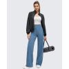 imageG4Free BareFeel High Stretch Wide Leg Pants for Women Soft Comfy Casual Yoga Pants with Pockets PetiteRegularTallGray Blue