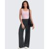 imageG4Free BareFeel High Stretch Wide Leg Pants for Women Soft High Waisted Pleated Casual Pants with Pockets 28quot30quot32quotDark Gray