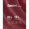 imageG4Free BareFeel High Stretch Yoga Pants Women Soft High Waisted Casual Wide Leg Pants with PocketsDark Burgundy
