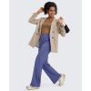 imageG4Free BareFeel High Stretch Yoga Pants Women Soft High Waisted Casual Wide Leg Pants with PocketsDusky Purple