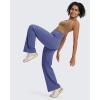 imageG4Free BareFeel High Stretch Yoga Pants Women Soft High Waisted Casual Wide Leg Pants with PocketsDusky Purple