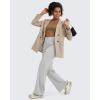 imageG4Free BareFeel High Stretch Yoga Pants Women Soft High Waisted Casual Wide Leg Pants with PocketsLight Gray