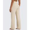 imageG4Free BareFeel High Stretch Yoga Pants Women Soft High Waisted Casual Wide Leg Pants with PocketsLight Khaki