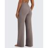 imageG4Free BareFeel High Stretch Yoga Pants Women Soft High Waisted Casual Wide Leg Pants with PocketsTaupe