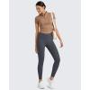 imageG4Free BareFeel High Waisted ClassicSeamless Lounge Leggings Soft Workout Yoga Pants for Women with Pockets 20quot25quot27quot29quotDeep Greyseamless