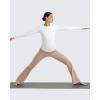 imageG4Free BareFeel Maternity Flare Leggings with Pockets Over The Belly Stretchy Casual Lounge Pregnancy Dress Pants for WorkToffee